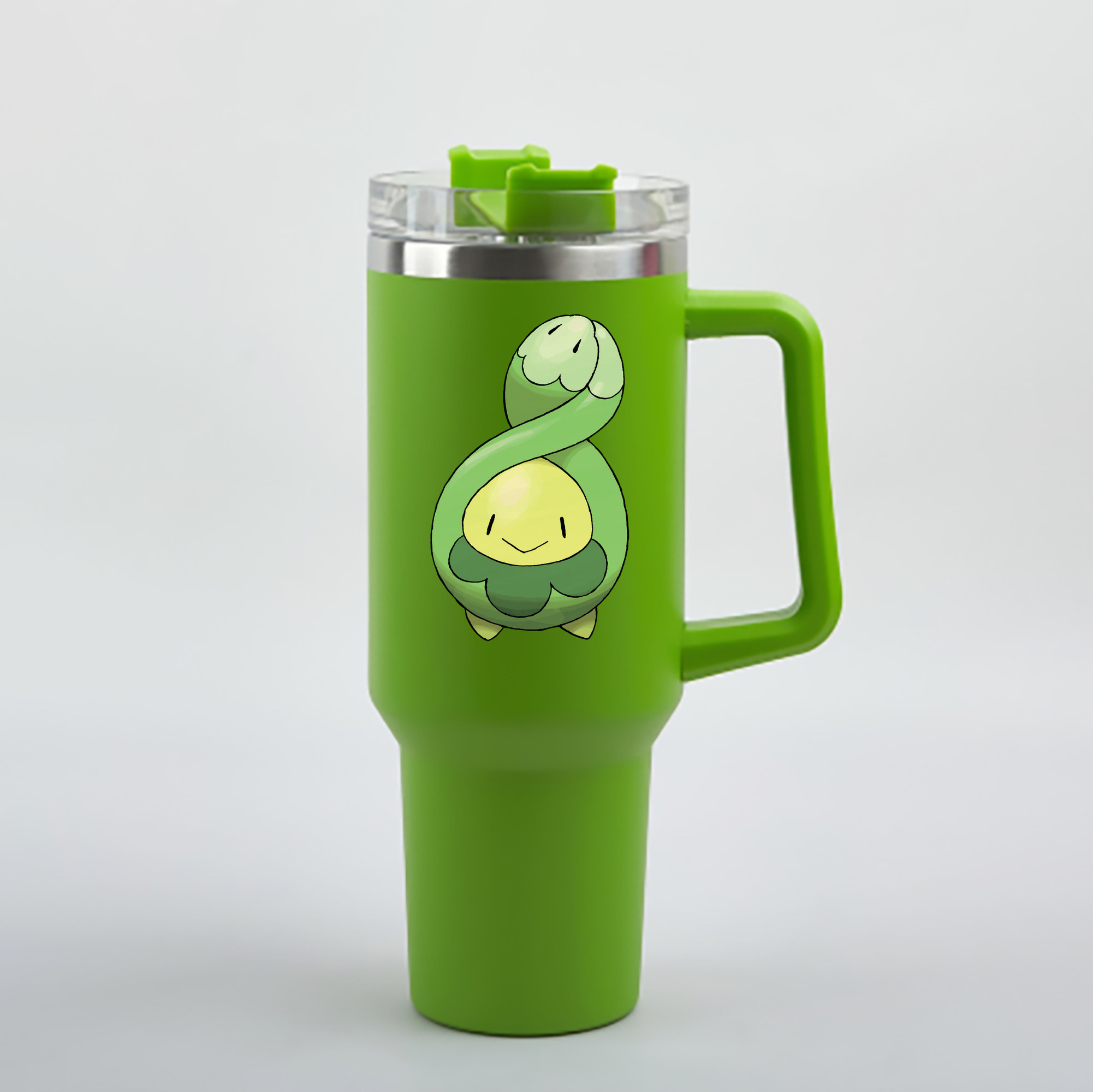 （画像用） ポケットモンスター Pokémon 1200mL車用タンブラー - クリスタルステッカー（プラスチックストロー付き）